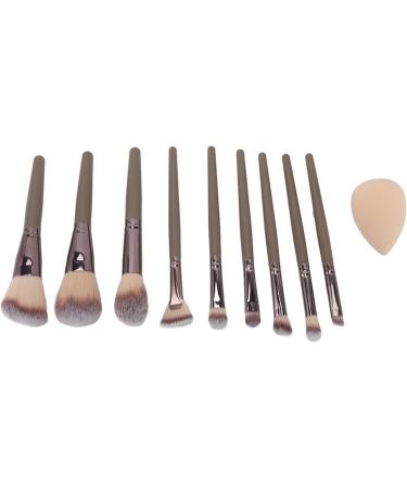 Synthetic Makeup Brushes Sponge 9 Piece Brush Set Soft with Storage Box for Home - Buy Online on GoSupps.com