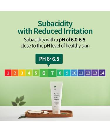 Tea Tree Clearing Foam Cleanser | pH 6.0-6.5 | Oily & Acne-Prone Skin | Popular K-Beauty | 5.07 oz | International Shipping Available - Buy Online on GoSupps.com