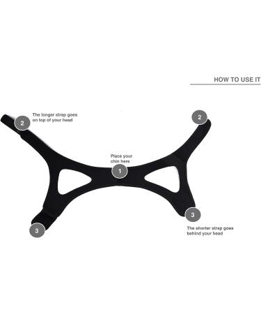 Anti Snoring Chin Strap for Medium/Large Heads - Stop Snoring, Sleep Aid for Mouth Breathers - Men & Women - Buy Online on GoSupps.com