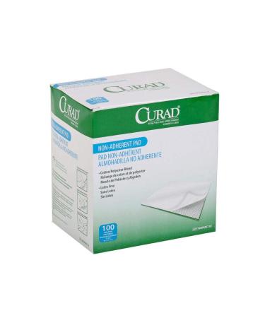 Curad Sterile Non-Adherent Pads (Pack of 100) - Gentle Wound Dressing with No Sticking - Buy Online on GoSupps.com