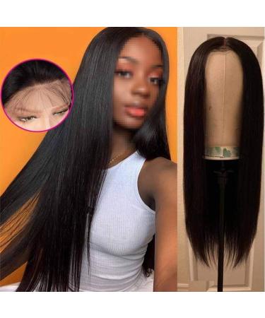 Tixiyu 22 Straight Human Hair Wigs Lace Front for Women | Heat Resistant Fiber - Shop Internationally - Buy Online on GoSupps.com