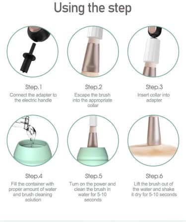 Cosmetic Brush Electric Cleaner Electric Cosmetic Automatic Brush Spinner Deep Cosmetic Brush Spinner for Brushes - Buy Online on GoSupps.com