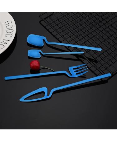 Flatware Sets Gold Cutlery Set Matte 304 Stainless Steel 20Pcs Dinnerware Set Knife Spoon Fruit Fork Kitchen Tableware Flatware Set for Party (Color : Gold) - Buy Online on GoSupps.com