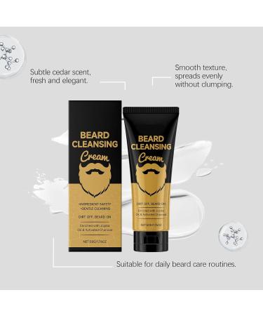  Jingmiger Beard Cleanser Moisturizing Balm and Softening Cream - Moisturizing Mustache Wash - Ideal for Shaving Grooming Daily Care Travel Weekends and Home - Buy Online on GoSupps.com