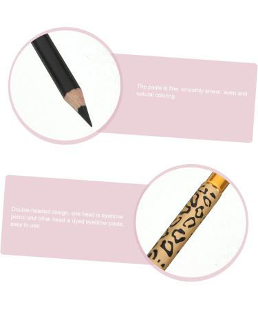 Baluue Leopard Eyebrow Pencil 2pcs Long Lasting Eyebrow Pencil with Brush Wooden Leopard Cover Eyebrow Pencil Makeup Tool Black - Buy Online on GoSupps.com