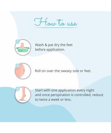 Footvital Foot Roll-on with Patchouli & Peppermint Oil for Sweaty Feet & Bad Foot Odor Unisex - 60 ML - Buy Online on GoSupps.com