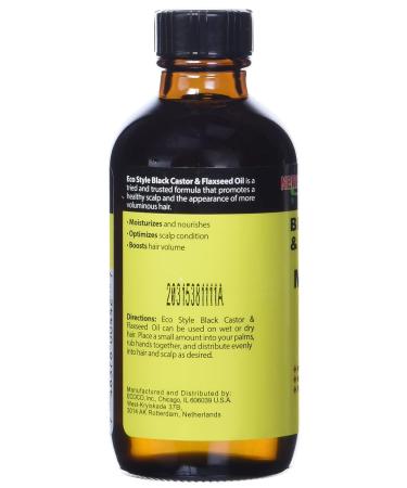 ECOCO Eco Style Black Castor & Flaxseed Oil Hair Growth Formula 4oz - Buy Online on GoSupps.com
