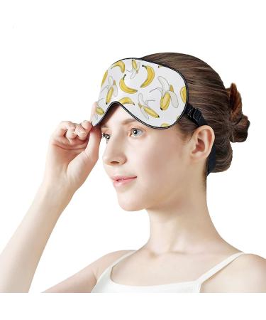 Banana Sleep Mask - Soft Comfortable Eye Mask with Adjustable Strap | Light Blindfold for Travel - Ideal for Boys Girls Women & Men - Buy Online on GoSupps.com