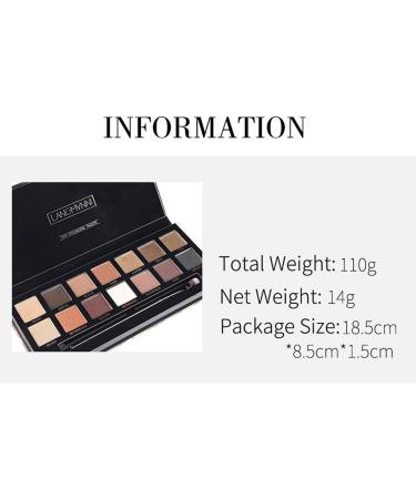 14 Colors Tiger Eyeshadow Palette Matte Shimmer Waterproof Smudge-Proof Long Lasting Pigmented Makeup (A2) - Buy Online on GoSupps.com