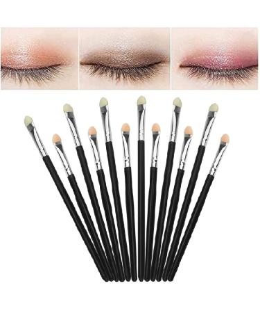 Girafeda 12 pieces eyeshadow Applicator sponge eyeshadow brush set singing individually eyeshadow brush oval eye brush set make -up grabbed eyeshadow latex eyeshadow brush for beginners women girls