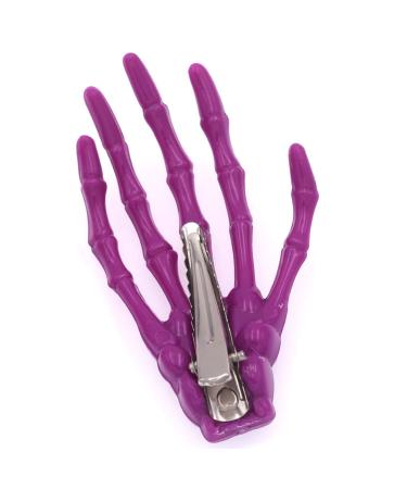 10 Pcs Mixed Color Skeleton Hands Hair Clips - Halloween Gothic Horror Accessory for Women & Girls - Buy Online on GoSupps.com