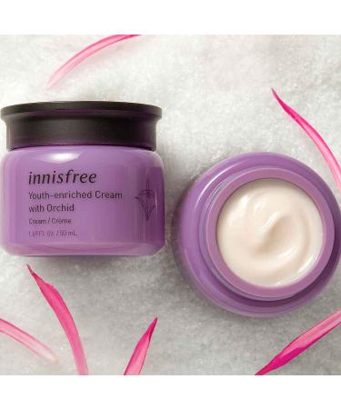 Innisfree Orchid Youth Enriched Cream Hyaluronic Acid Face Moisturizer 1.69 Fl Oz - Hydrating Anti-Aging Facial Cream - Buy Online on GoSupps.com