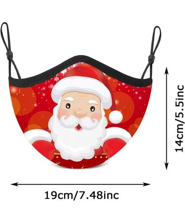 Riou Christmas Face Mask - Washable & Breathable Fabric for Adults | Festive Motif Mouth & Nose Protection - Buy Online on GoSupps.com