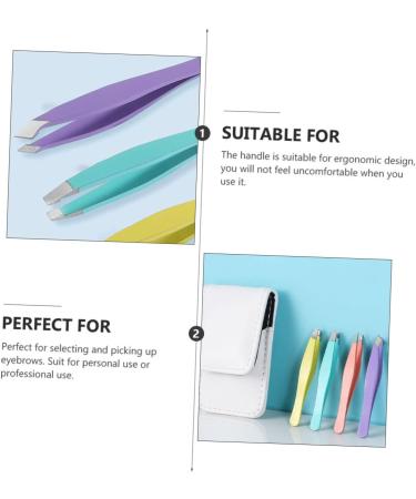 Angoily 1 Set Eyebrow Tweezers Eyebrow Grooming Tools Practical Eyebrow Clip Eyebrow Hair Tweezers Eyebrow Scissor Pro Tools Fake Eyebrow Clamp Stainless Steel Eyebrow Trimming Supplies 8.5x5.3cm Colorful - Buy Online on GoSupps.com