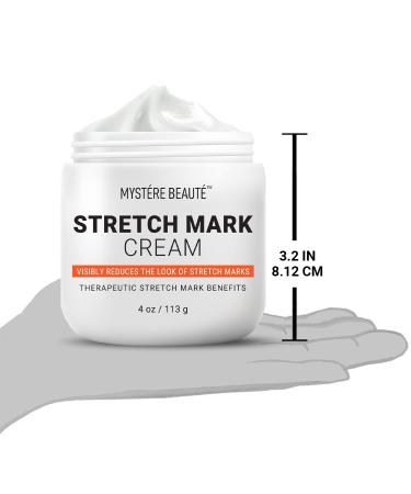 Mystre Beaut Stretch Mark Cream - Reduces Stretch Marks, Moisturizes Skin with Cocoa Butter & Shea Butter - Vitamins A & E Skincare for Mamas - All Skin Types - 4 oz - Buy Online on GoSupps.com