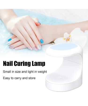 Mini Nail UV LED Dryer 16W Curing Lamp with 3 Light Chips & USB Cable for Gel Nails Fast 60s Timing - Buy Online on GoSupps.com