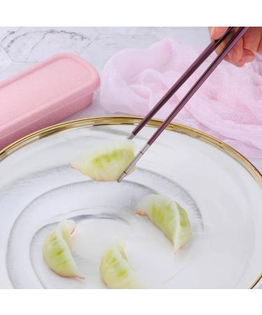 Stainless Steel Fork Spoon Chopsticks Set with Durable Case - Purple | Ideal for Home, Camping, Traveling, Hiking - Buy Online on GoSupps.com