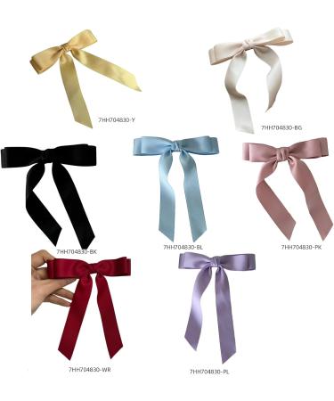 bowknot hairpin hot girl long bow bow spring hair clip wedding hair clip for women ponytail hair clip hairpin for women hairpin festival hairpin daily hairstyle bowknot pin black - Buy Online on GoSupps.com