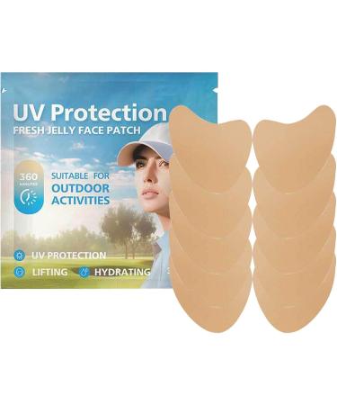 Golf Sun Face Patch - 5pair UV Facial Patches - Clear UV Facial Golf Patches UV Protection Face Outdoor Protection Sun Patch for Sun Protection - Buy Online on GoSupps.com