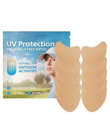 Nuyhgtr Outdoor Sun Protection Patch UV Protection Face Patch Face Patch Facial Sunscreen Patch Clear UV Facial Patch Face Sun Protection Stickers Versatile Sun Patch for UV Protection