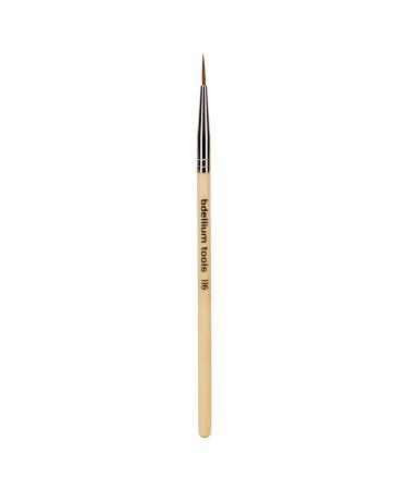 Bdellium Tools Professional Makeup Brush - Special FX Series 116 Short Liner - With Soft Synthetic Fibers For Painting Very Fine Lines (Bamboo 1pc)