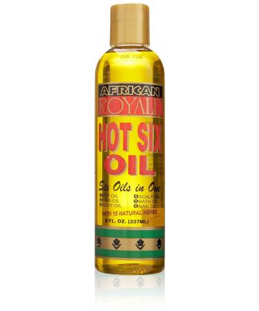 African Royale Hot Six In One Hair Oil With 15 Natural Herbs 8 oz (Pack of 12)
