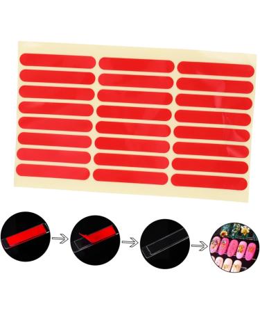  Beavorty Beavorty 6 Pieces Extension Glue Stickers Nail Sticker Double Sided Nail Tape Double Sided Nail Tips Glue Tape Eyelash Glue Glue Tape - Buy Online on GoSupps.com