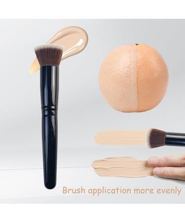 Flat Top Foundation Brush for Liquid Makeup Cream and Powder Premium Synthetic Full Coverage Buffing Blending Makeup Brush Face Brush - Buy Online on GoSupps.com