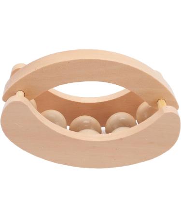 Filfeel Wooden Back Massage Roller - Deep Tissue Relief for Back Neck and Feet | 10 Pearl Hand Massager for Ultimate Relaxation - Buy Online on GoSupps.com