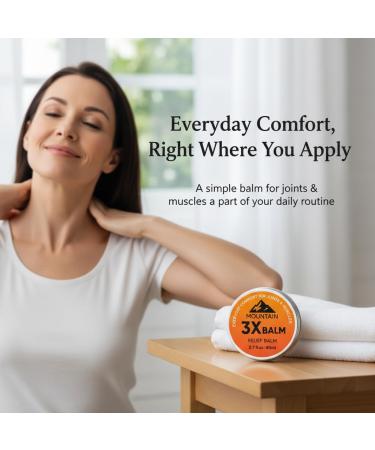 MOUNTAIN 3X MsM Balm Mountain Balm 3x for Knee Foot Back & Joint Organic Arnica & Camphor Non-Greasy Formula 2.7fl oz - Buy Online on GoSupps.com