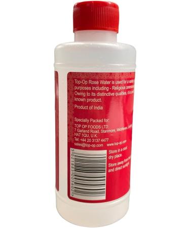 Organic Pure Rose Petals Water 200ml - Cooking, Beauty, Skin, Face, Food Flavor Essence - Buy Online on GoSupps.com