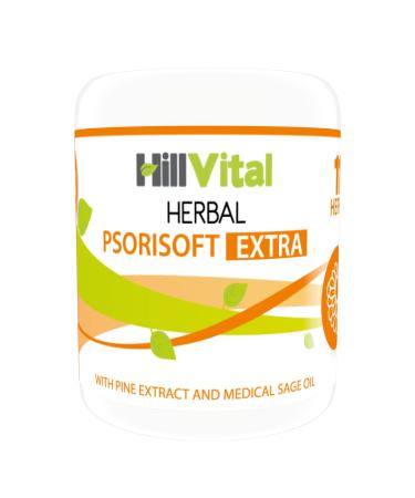 Hill Vital Natural Solutions PSORISOFT Extra | Psoriasis Cream for Greyish Cracked Skin with Pine Extract and Medical sage Oil