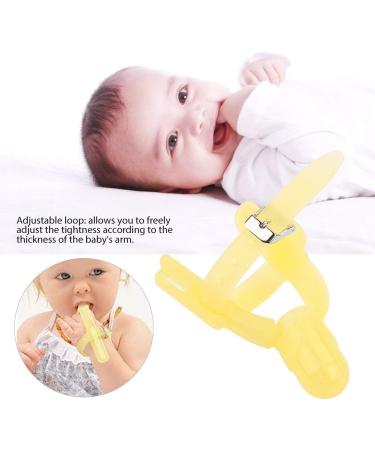 LIZEALUCKY Thumb Sucking Stop for Kids 0-3 Years - Adjustable Silicone Treatment Kit in Yellow - Buy Online on GoSupps.com