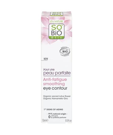 So Bio tic Anti-Fatigue Eye Cream | Organic Brightening & Plumping Under Eye Treatment for Dark Circles Wrinkles & Anti-Aging - 0.51 fl oz - Buy Online on GoSupps.com