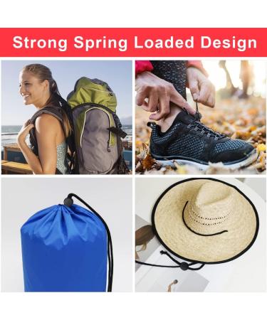 NODG 50 Pcs Assorted Colors Round Ball Cord Lock Toggle Stoppers for Drawstrings Bags - Plastic Lanyard Fastener Clips - Buy Online on GoSupps.com