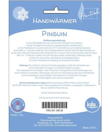 Buy KDA Reusable Handw rmer - Cute Penguin Motif | Winter Finger Warmer for Adults & Kids - Perfect for Sports & Outdoors - Buy Online on GoSupps.com