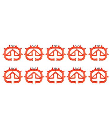 Buy SIKUAI Red Plastic Calf Weaners - 10 Pcs Calf Nose Ring Milk Sucking Preventer for Effective Weaning | Fast International Shipping - Buy Online on GoSupps.com