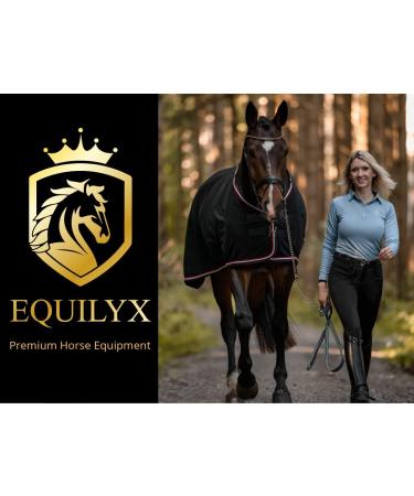 Buy Equilyx Sweat Ceiling Horse Blanket - Perfect Fit Fleece-Lined Moisture Absorbing & Breathable (Black 135) for Ultimate Comfort and Warmth - Buy Online on GoSupps.com