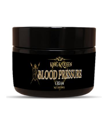 Blood Pressure Cream Circulation & Relaxation Support | CoQ10 Hawthorn Beet Root Omega-3 Magnesium | Herbal Wellness Cream 2 oz King & Queen Wellness