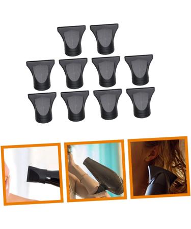 Hair Dryer Attachment 20 Pcs Hair Dryer Nozzle Pp Black Tuyere Small Hair Dryer Attachment 8x7.5cmx2pcs Blackx2pcs - Buy Online on GoSupps.com