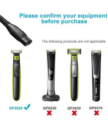 VHBW Charger for Philips Norelco OneBlade QP2520 - Compatible with QP252090 QP252070 QP2520724.3v - 5ft UL Listed - Buy Online on GoSupps.com
