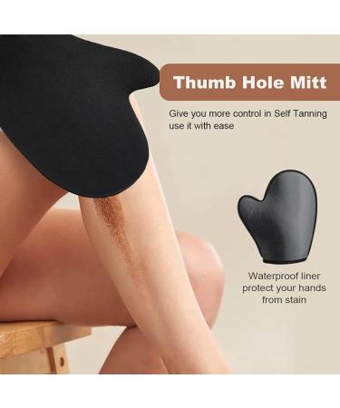 EVYTTA 3pc Self Tanning Mitt Set - Back Applicator & Mini Mitts for Flawless Self Tan | Self Tanner Glove Kit for Easy Application - Buy Online on GoSupps.com