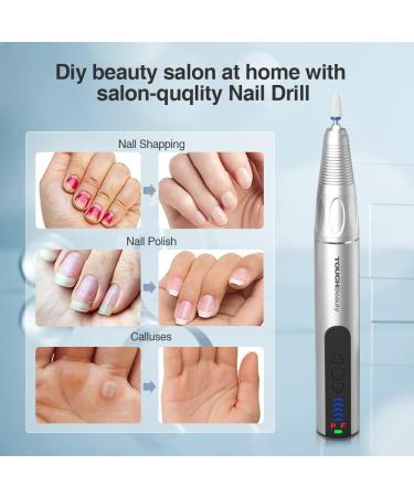 TOUCHBeauty 8 in 1 Electric Cordless Manicure Pedicure Nail Files Set Dual Rotation Electric Manicure Drill Set 8 Versatile Attachments 5 - Speed Motor Fast Rotation (30000 RPM) AG-2137 - Buy Online on GoSupps.com