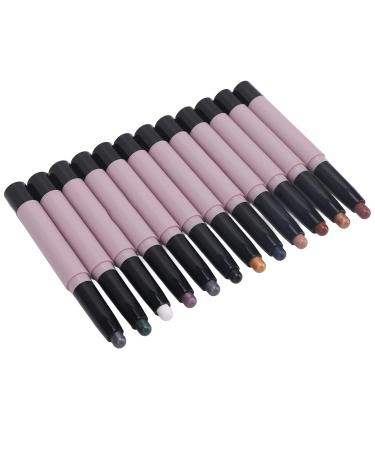 Ymiko 12pcs Waterproof Eye Shadow Stick Set | Matte & Sparkle Pencil Makeup for Women - International Shipping Available - Buy Online on GoSupps.com