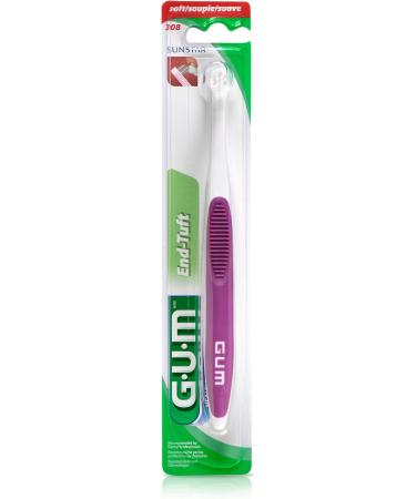 GUM End Tuft Toothbrush - Soft - Pack of 6 - Buy Online on GoSupps.com