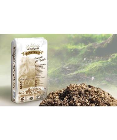 HORSEDREAM Waldgold | Forest floor bedding | odorless | cost-saving | allergy-friendly (3060 l (1 pallet))
