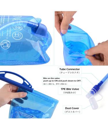 TRIWONDER Hydration Pack Water Backpack 5.5L - Light Blue 5L Hydration Vest for Trail Running, Cycling, Hiking - Includes 1.5L Water Bladder - Buy Online on GoSupps.com