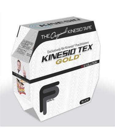 Kinesio Tex Gold FP Kinesiology Tape, 2" x 34 yds, Black, Roll,24-4883