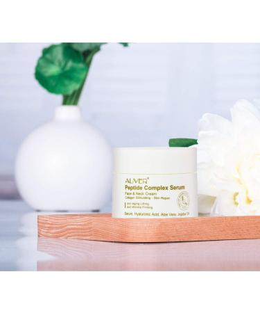 Peptide Complex Cream for Anti-Wrinkle & Firming | Natural Hydrating Moisturizer with Collagen Boost | Face & Neck Cream with Hyaluronic Acid & Aloe Vera - All Skin Types - Buy Online on GoSupps.com