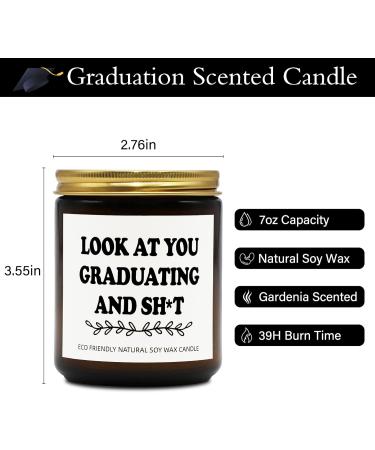 Funny Graduation Gift Candles - Gardenia Scented Party Decor for High School & College Grads | Perfect Gift for Him/Her & Best Friend - Buy Online on GoSupps.com
